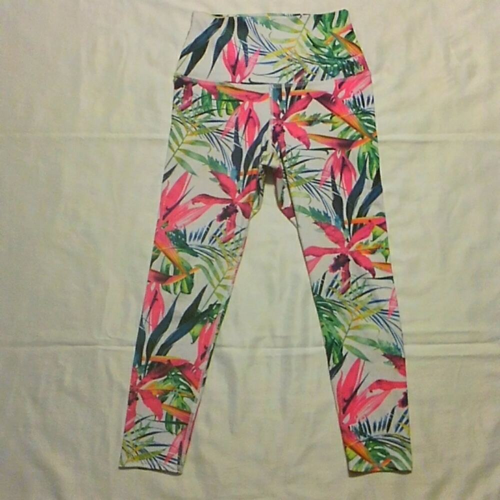 Evolution & Creation Bright Floral Leggings M